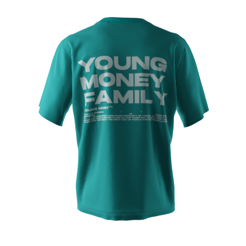 Young Money T-Shirt-Dark Turquoise