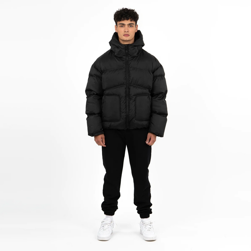 YMF PUFFER JACKET - BLACK