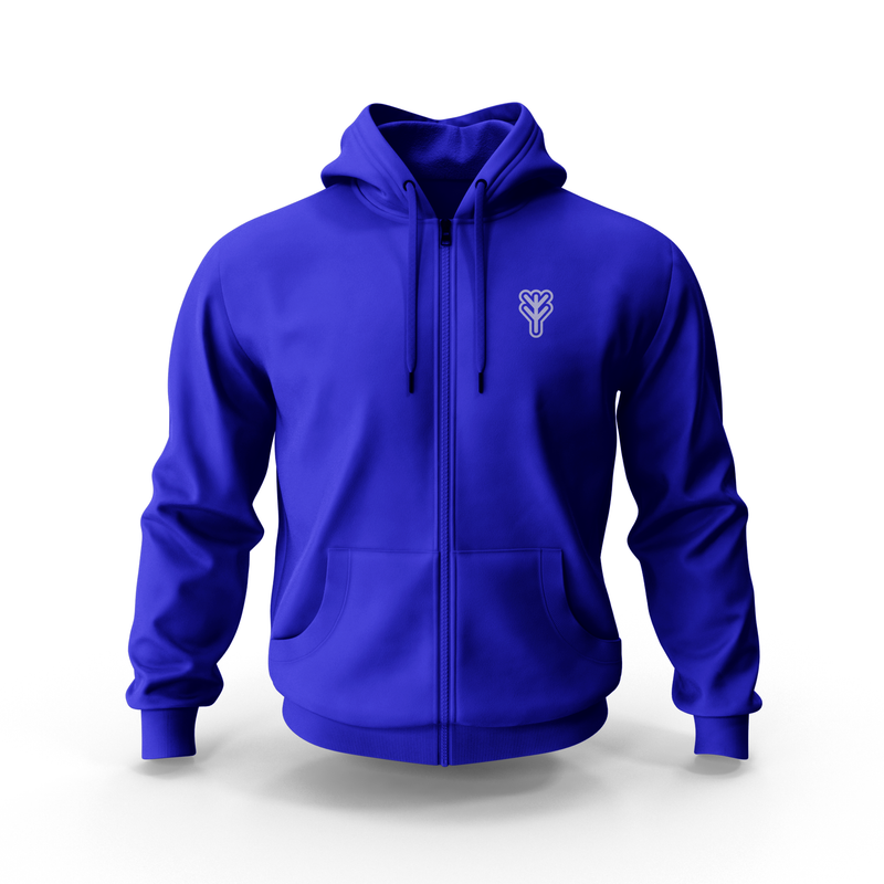 YM Zip Hoodie-Blue