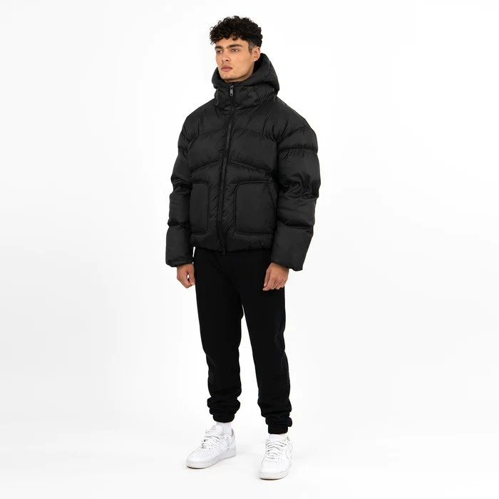 YMF PUFFER JACKET - BLACK