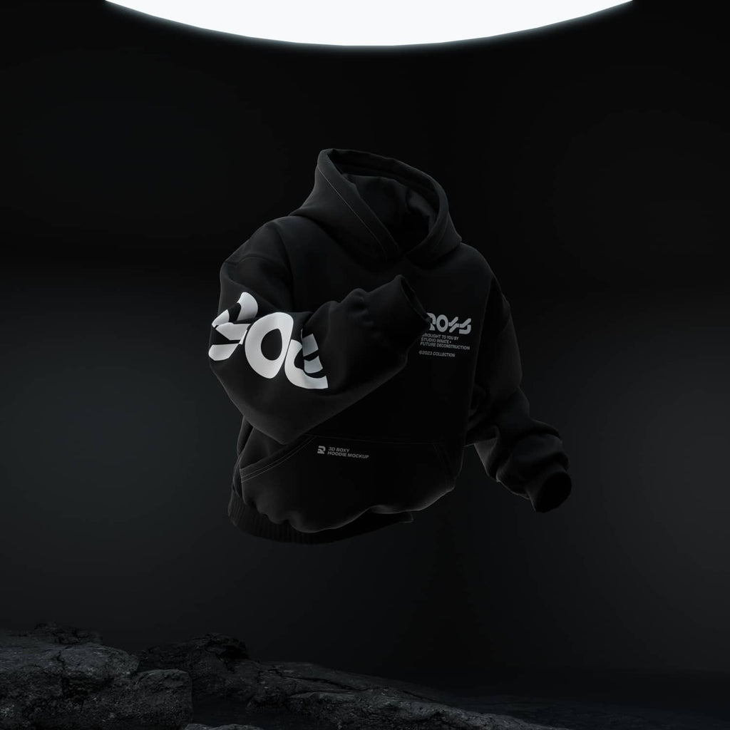 Áo hoodie hình hộp
