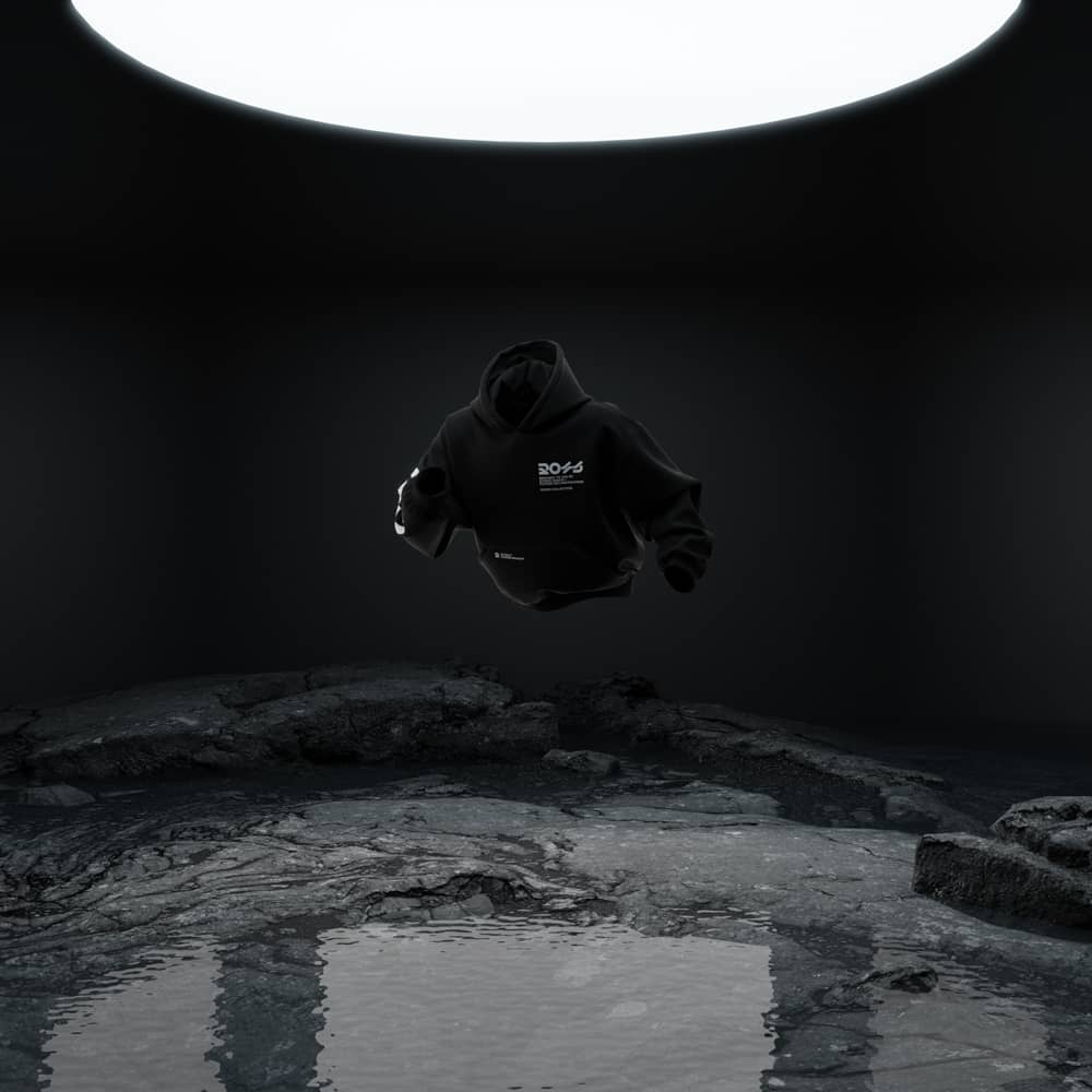 Áo hoodie hình hộp