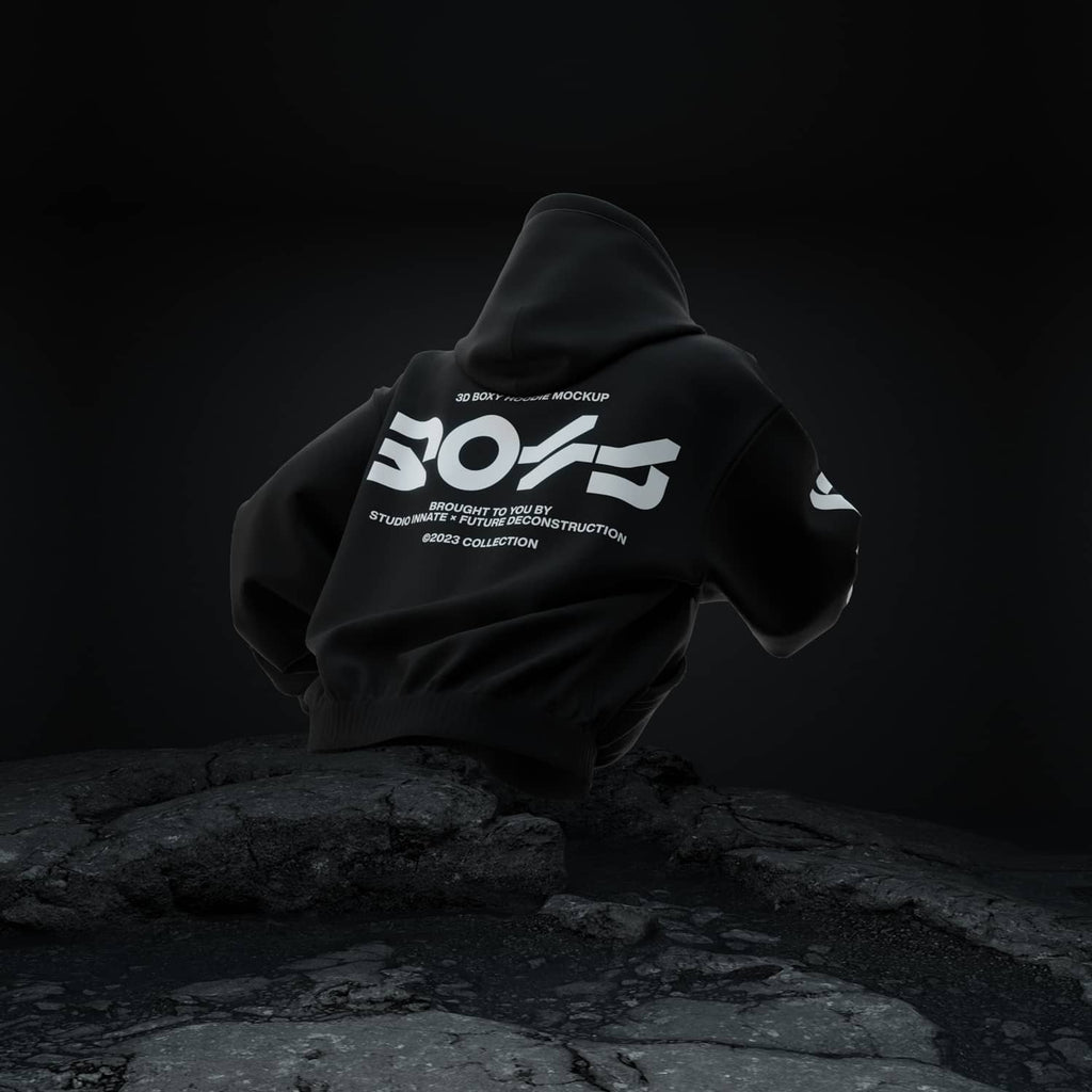 Áo hoodie hình hộp