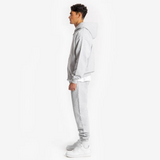 YMF Zip Hoodie - Light Marl Grey