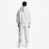 YMF Zip Hoodie - Light Marl Grey