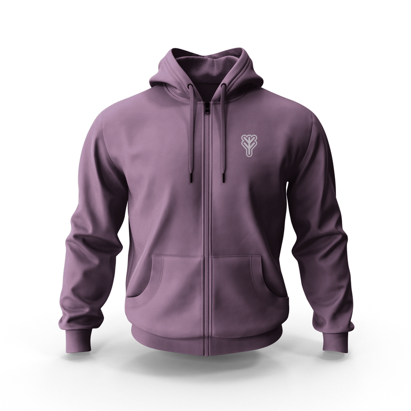 YM Zip Hoodie-Plum