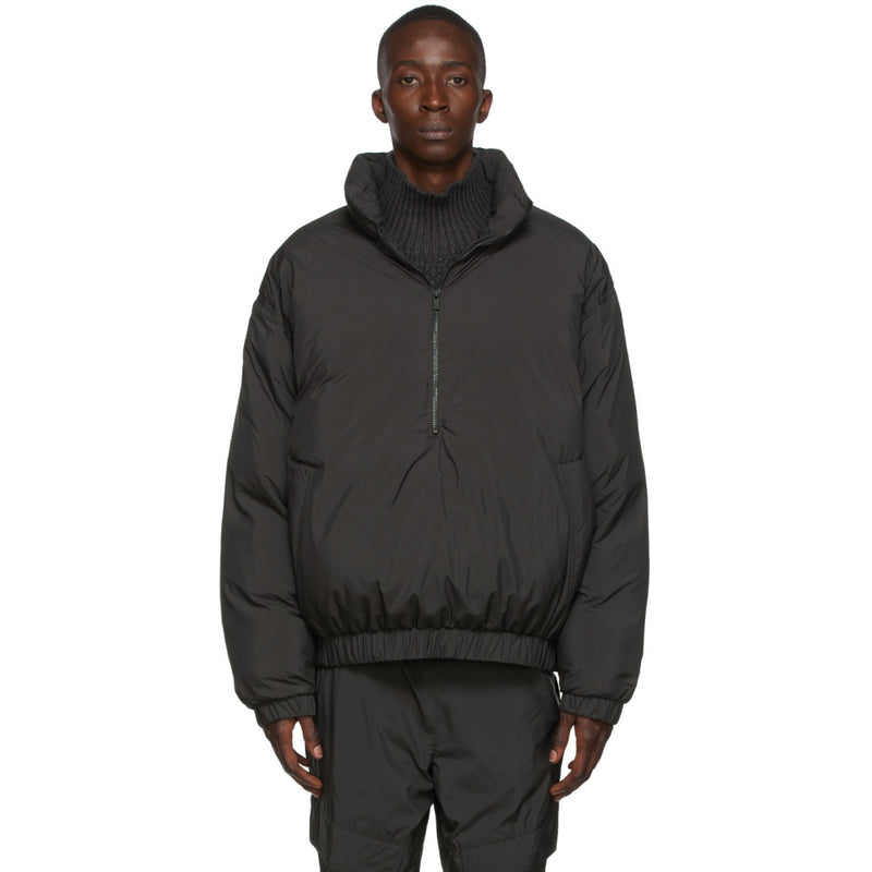 YMF Pullover Puffer Jacket-Black