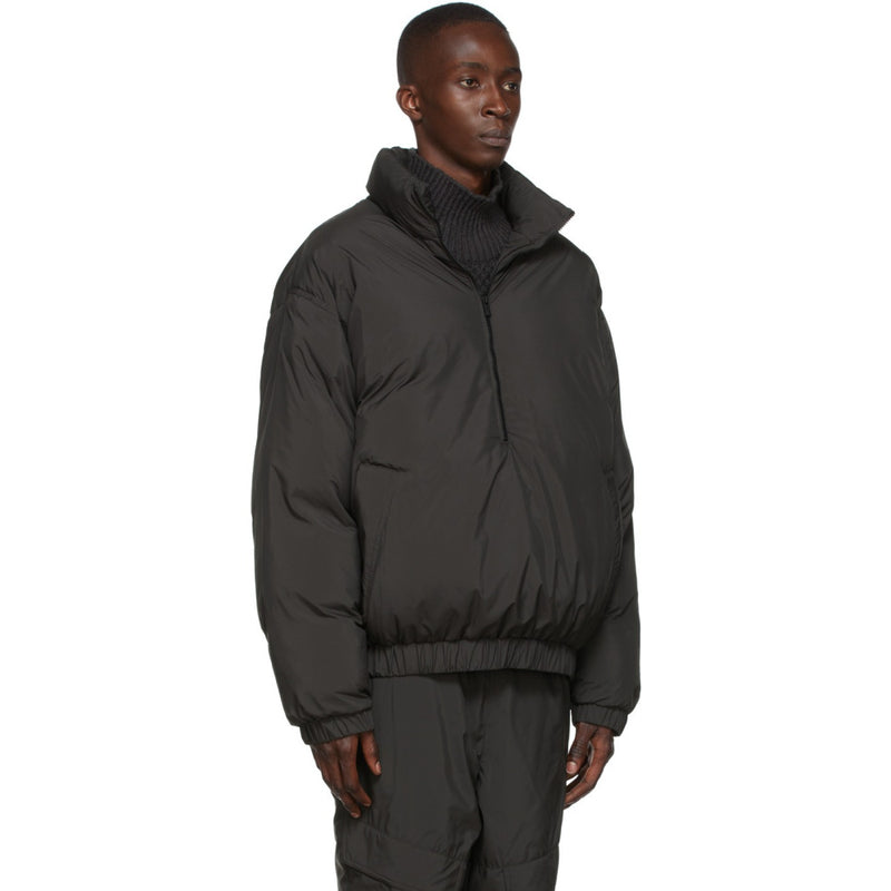 YMF Pullover Puffer Jacket-Black