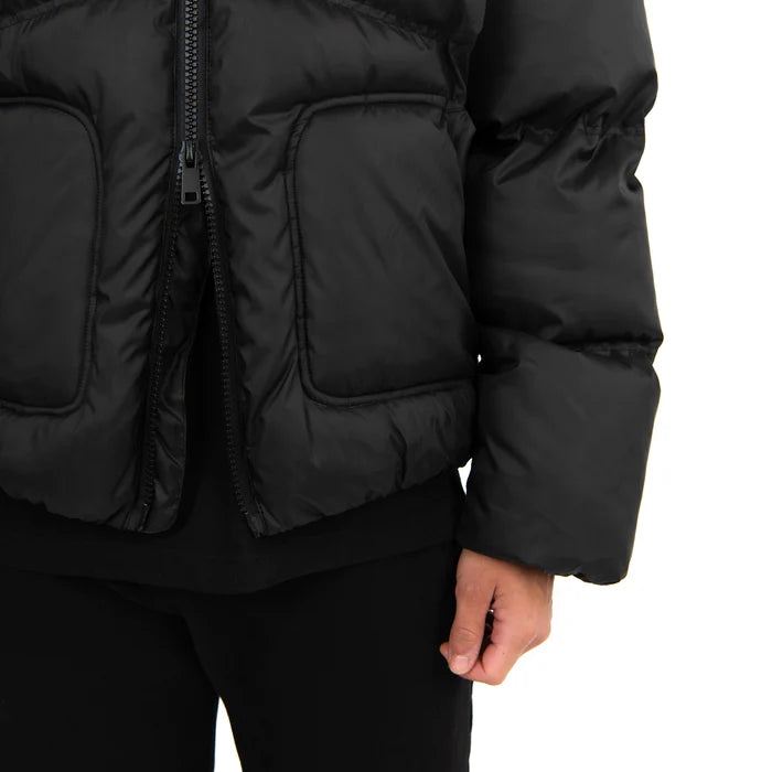 YMF PUFFER JACKET - BLACK