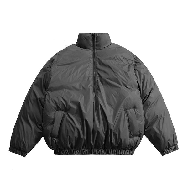 YMF Pullover Puffer Jacket-Black