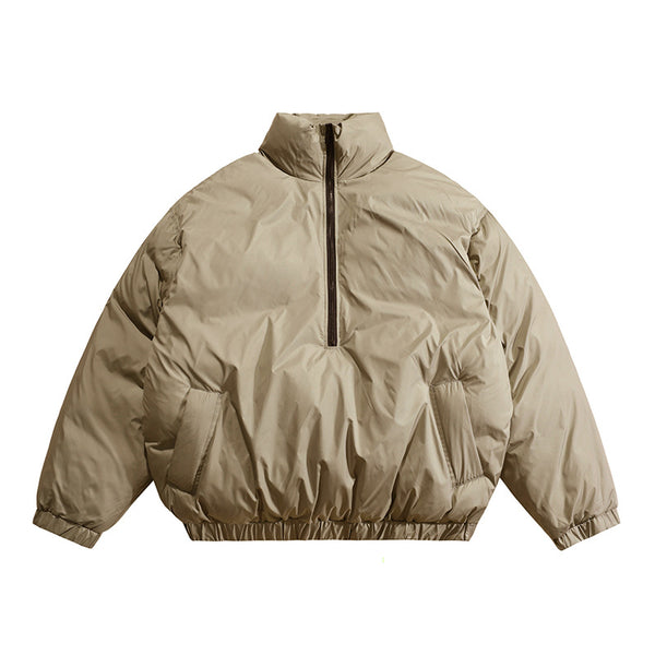 YMF Pullover Puffer Jacket-Khaki