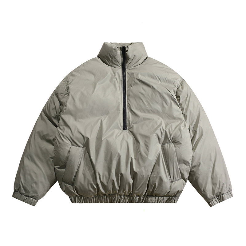 YMF Pullover Puffer Jacket-Grandma ash