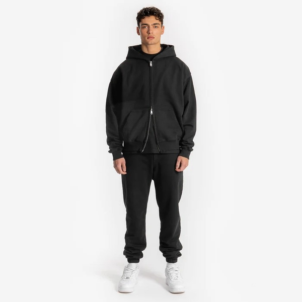 YMF Zip Hoodie - Black