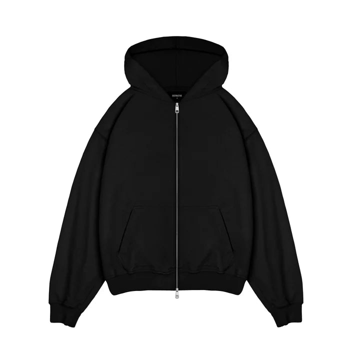 YMF Zip Hoodie - Black