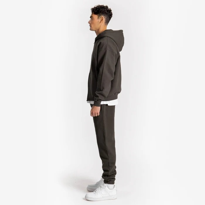 YMF Zip Hoodie - Dark Mocha