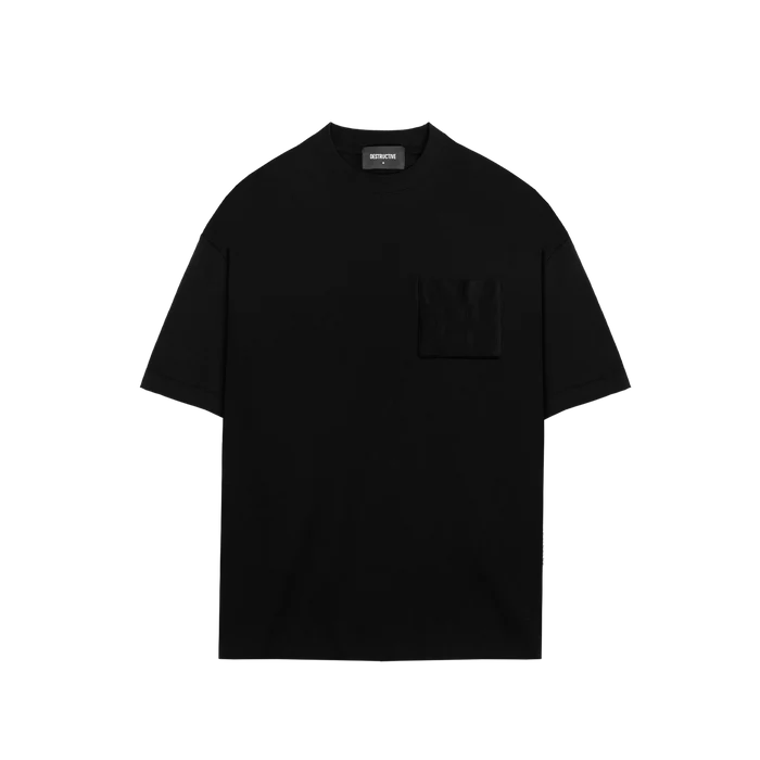 POCKET T-SHIRT - BLACK