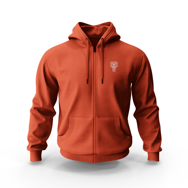 YM Zip Hoodie-Coral