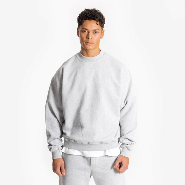 SWEATSHIRT - LIGHT MARL GREY