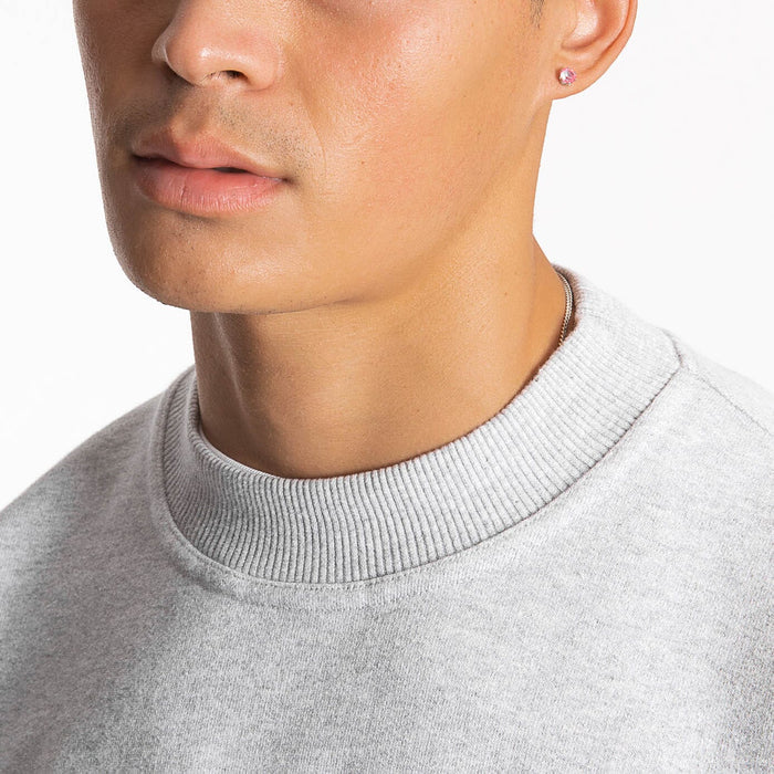 SWEATSHIRT - LIGHT MARL GREY