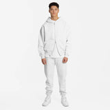 YMF Zip Hoodie - White